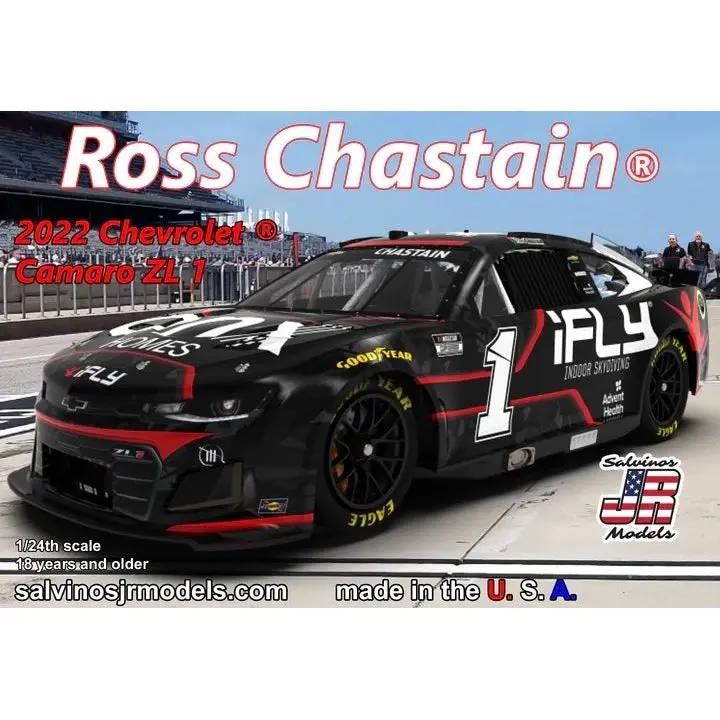 Salvinos Jr 1/24 Trackhouse Racing Ross Chastain 2022 Camaro Zl 1 1