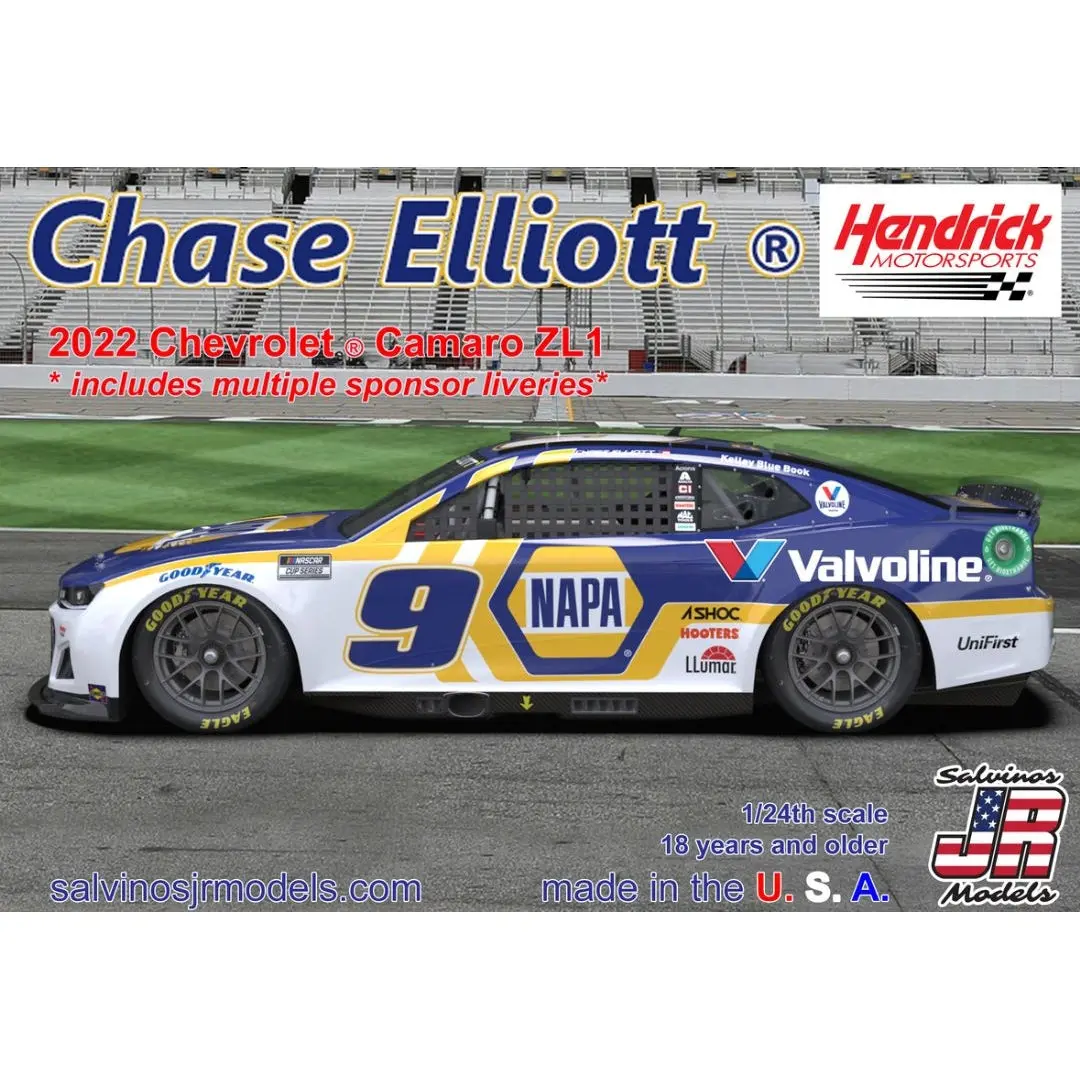 Salvinos Jr 1/24 Hendrick - Chase Elliott 2022 Camaro Napa 1
