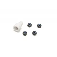 Aluminum Wheel Nut Set W/Wrench (Black) (4) 1