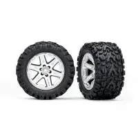 Traxxas Tires & Wheels, Assembled, Glued (2.8") (Rxt Satin Chrome 1