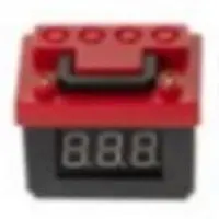 Hobby Details 1/10 Battery Box With Voltage Display ? Red/Black 1