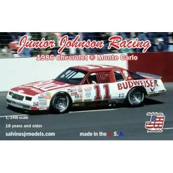 1/24 Junior Johnson Racing Darrell Waltrip #11 Chevrolet Monte By Salvinos Jr Models 1