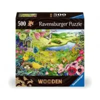 Ravensburger 500Pc - Nature Garden - Wooden Pieces 1
