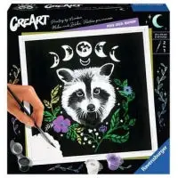 Ravensburger - Creart - Paint By Numbers - Pixie Cold: Racoon 1