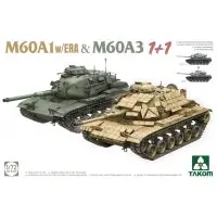 Takom 1/72 M60a1 W/ Era & M60a3 1+1 1