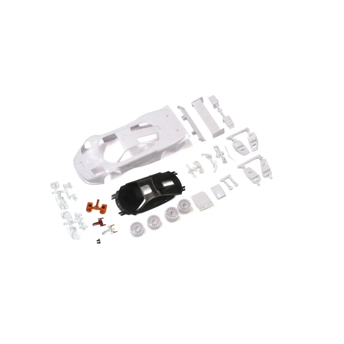 Mzn192 - Mclaren F1 Gtr White Body Set(W/Wheel) 1
