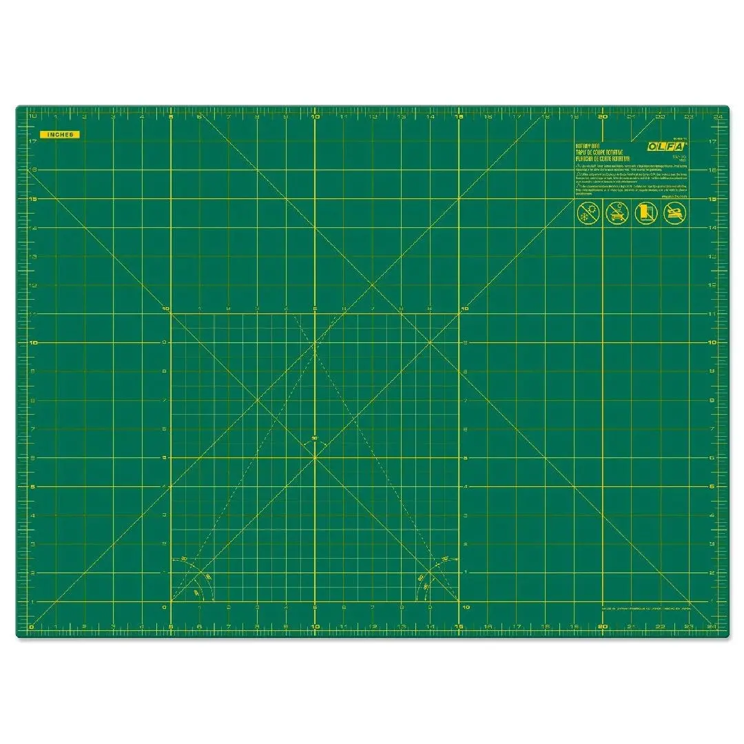 Olfa Rm-Sg 18X24" Double Sided Rotary Mat (1) Green 1