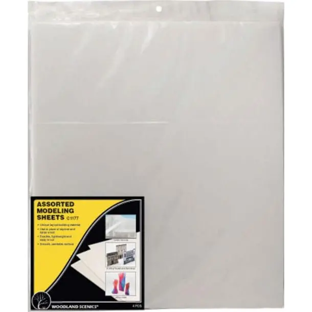 Woodland Scenics Modeling Sheets Assorted (4) 1