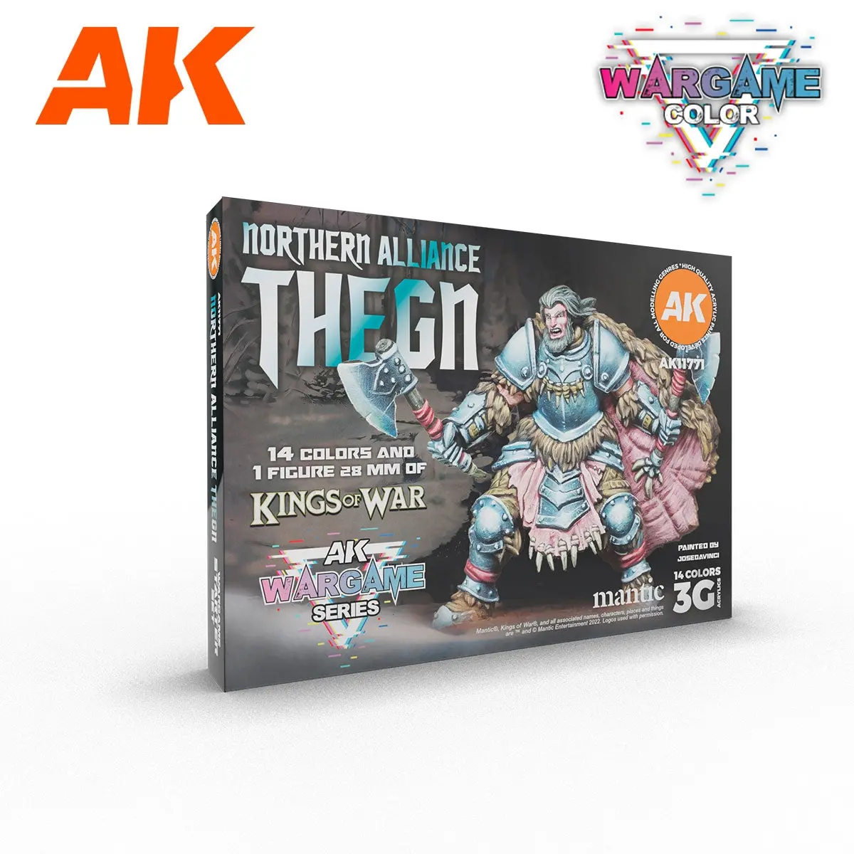 Ak Interactive Wargame Series Signature Starter - Northern Alliance Theg, 14 Colors & 1 Figure 1