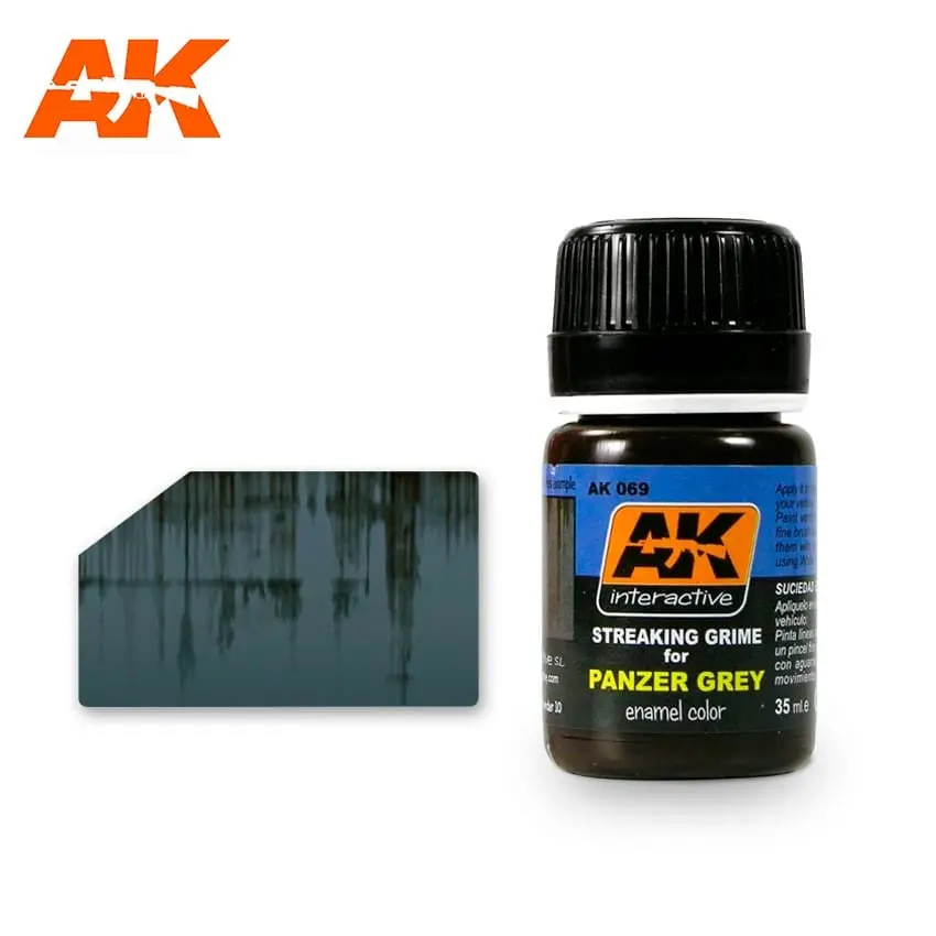 Ak Interactive Streaking Grime For Panzer Grey Vehicles 1