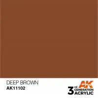 Ak Interactive Acrylic Deep Brown Intense 1