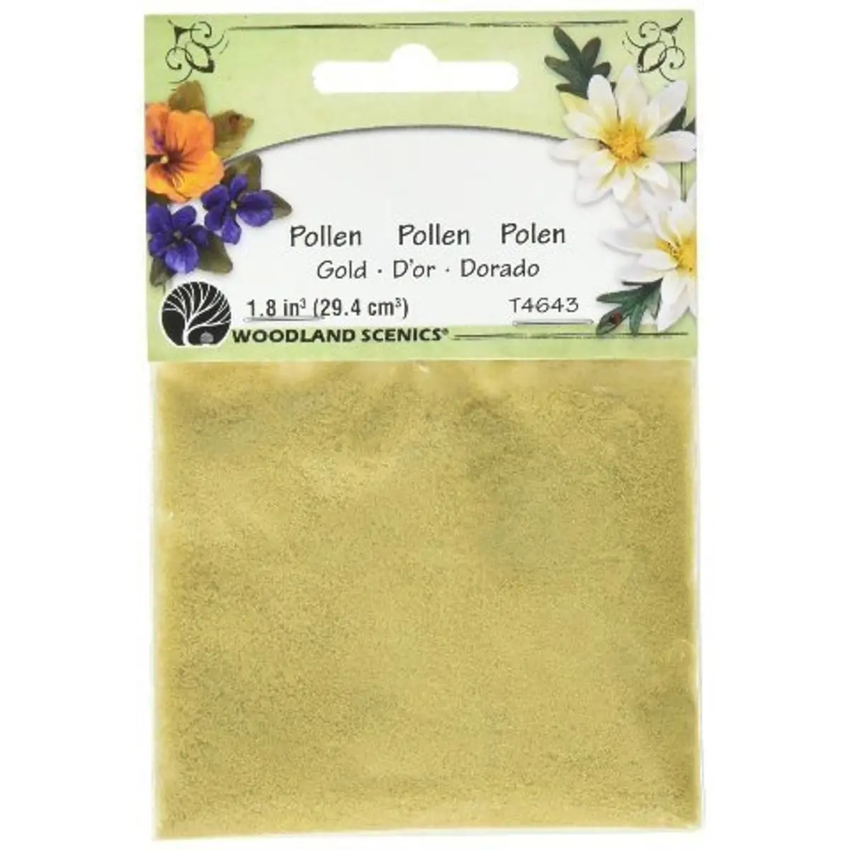 Woodland Scenics - Paper Flower Pollen, Gold/1.8 1