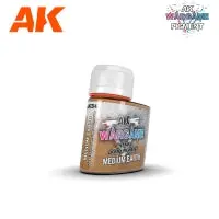 Ak Interactive Wargame Enamel Liquid Pigments Medium Earth 35Ml. 1