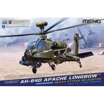 1/35 Boeing Ah-64D Apache Longbow Heavy Attach Helicopter By Meng Model Kits 1