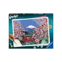 Ravensburger - Creart - Paint By Numbers - Japanese Cherry Blossoms 12X16 1