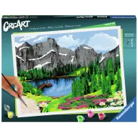 Ravensburger - Creart - Paint By Numbers - Mountain View 12X16 1
