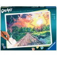Ravensburger - Creart - Paint By Numbers - Magical Light 12X16 1