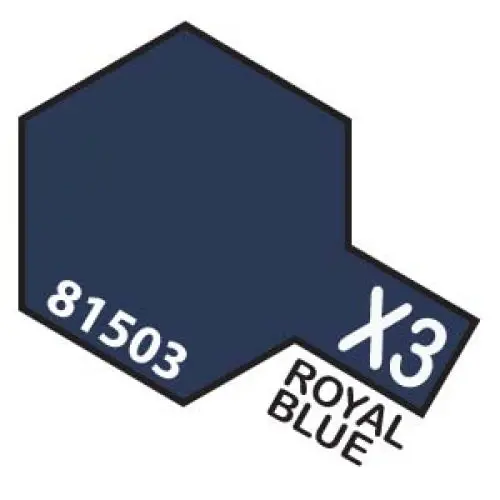 Tamiya X-3 Royal Blue Acrylic Mini 10Ml 1