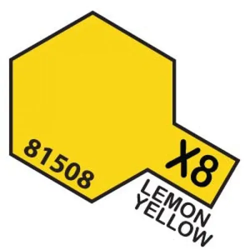 X-8 Lemon Yellow Acrylic Mini 10 Ml 1