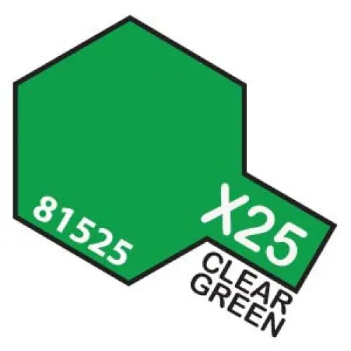 Tamiya X-25 Clear Green Acrylic Mini 10Ml 1