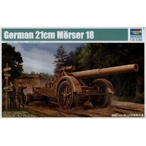 Trumpeter  1/35 German 21Cm Morser 18 Heavy Artillery Gun 1
