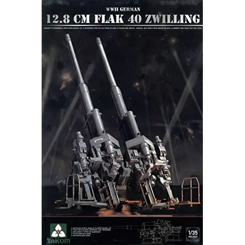 Takon 1/35 Wwii 12.8 Cm Flak 40 Zwilling 1