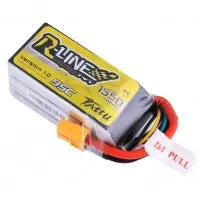 Tattu - 227 - 1550Mah 4S1p 14.8V 95C Lipo Xt60 Plug Soft Case Racing Line 72X35x36mm 1
