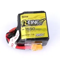 Tattu - 346 - 1550Mah 4S1p 14.8V 95C Lipo Xt60 Plug Soft Case Square Pack 49.5X49.5X41.5Mm 1