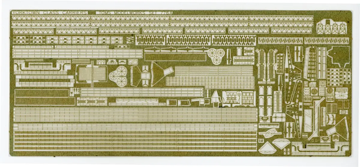 Toms Modelworks #776 1/700 #776 Yorktown Class Carriers Pe Detail Up Set 1