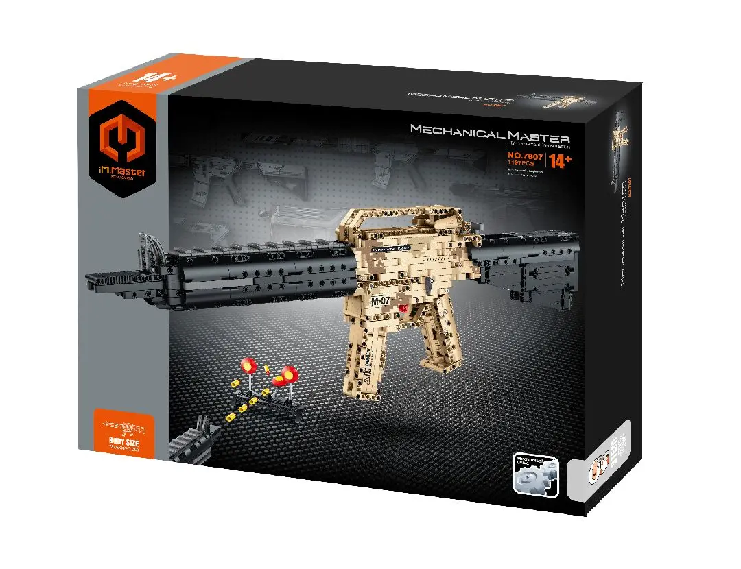 Im.Master Building Brik Kit: Assault Rifle 1197 Pcs 1