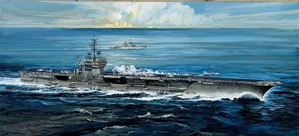 Italeri 5521 1/720 Uss America Cv-66 *Bonus Photo Etch 1
