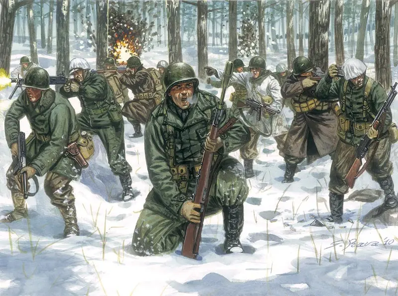 Italeri 6133 1/72 Wwii Us Infantry (Winter Uniform) 1