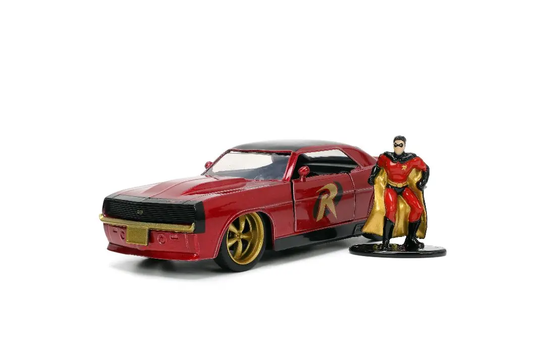 Jada 1/32 "Hollywood Rides" Dc Comics 1969 Chevy Camaro W/Robin 1