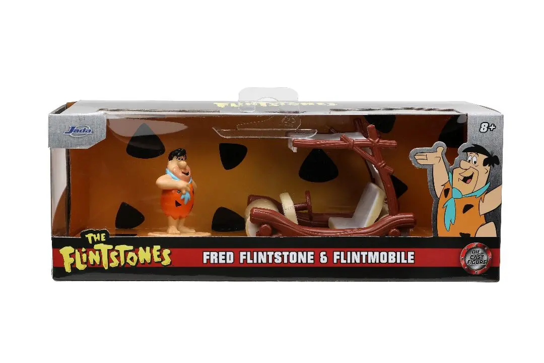Jada 1/32 "Hollywood Rides" The Flintmobile With Fred Flintstones 1