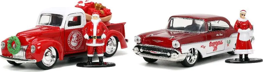 Jada 1/32 "Holiday Rides" Santa Claus & Ms Claus Twin Pack 1