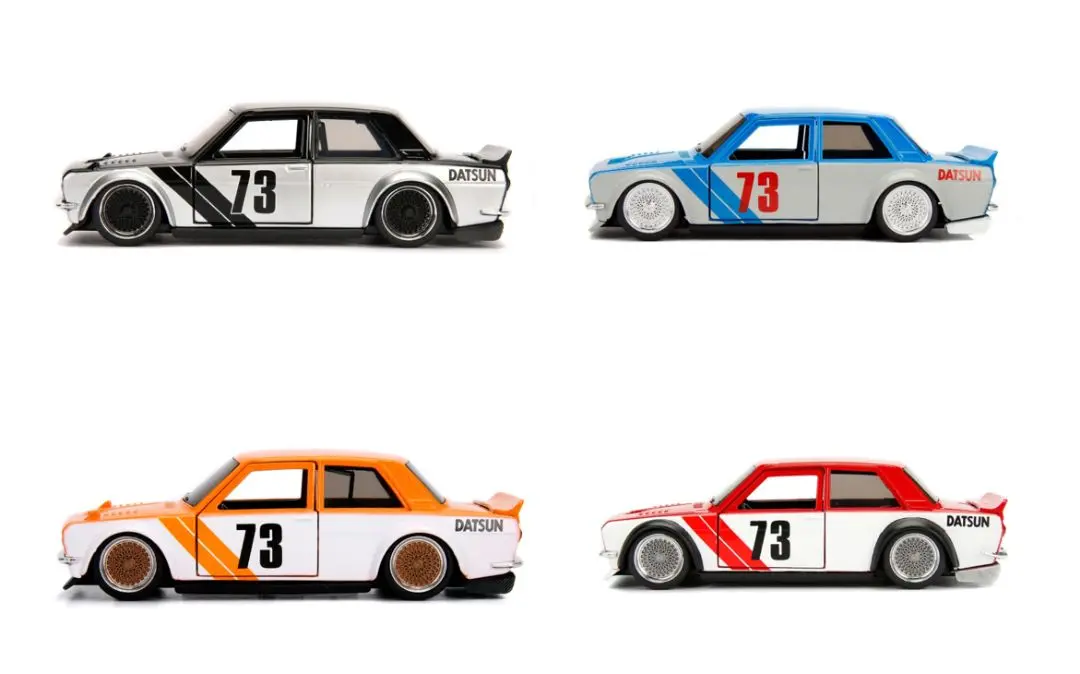 Jada 1/32 "Jdm Tuners" 1973 Datsun 510 Widebody Metallic Blue 1