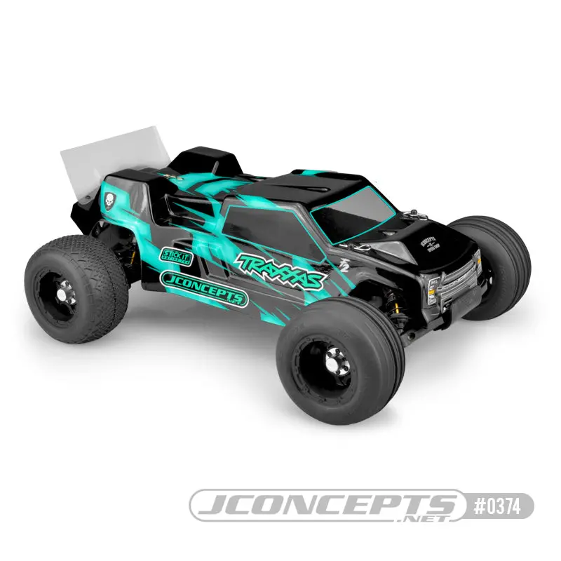 F2 Rustler Vxl 1/10 Stadium Truck Body, Clear 1
