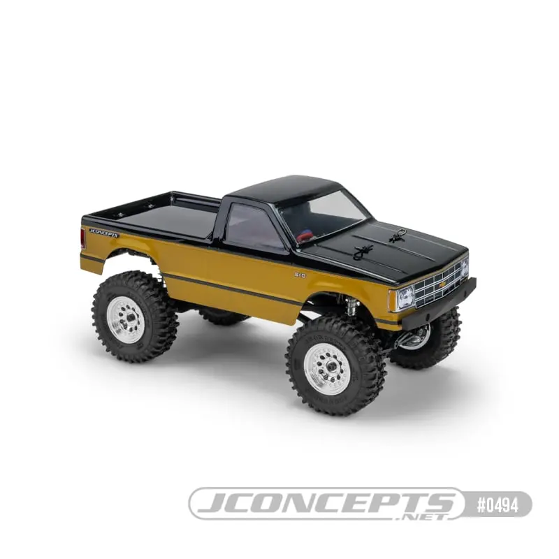 1990 Chevy S10 5.2" Wb Body For Scx24, Pre-Trimmed, Clear 1