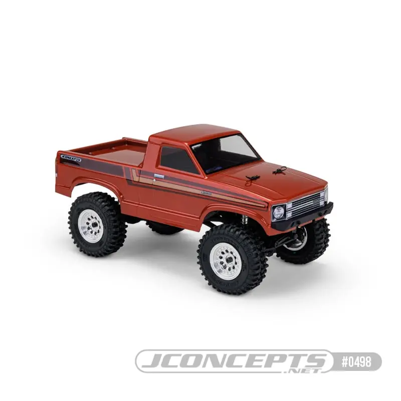 1979 Ford Courier 5.2" Wb Body For Scx24, Pre-Trimmed, Clear 1