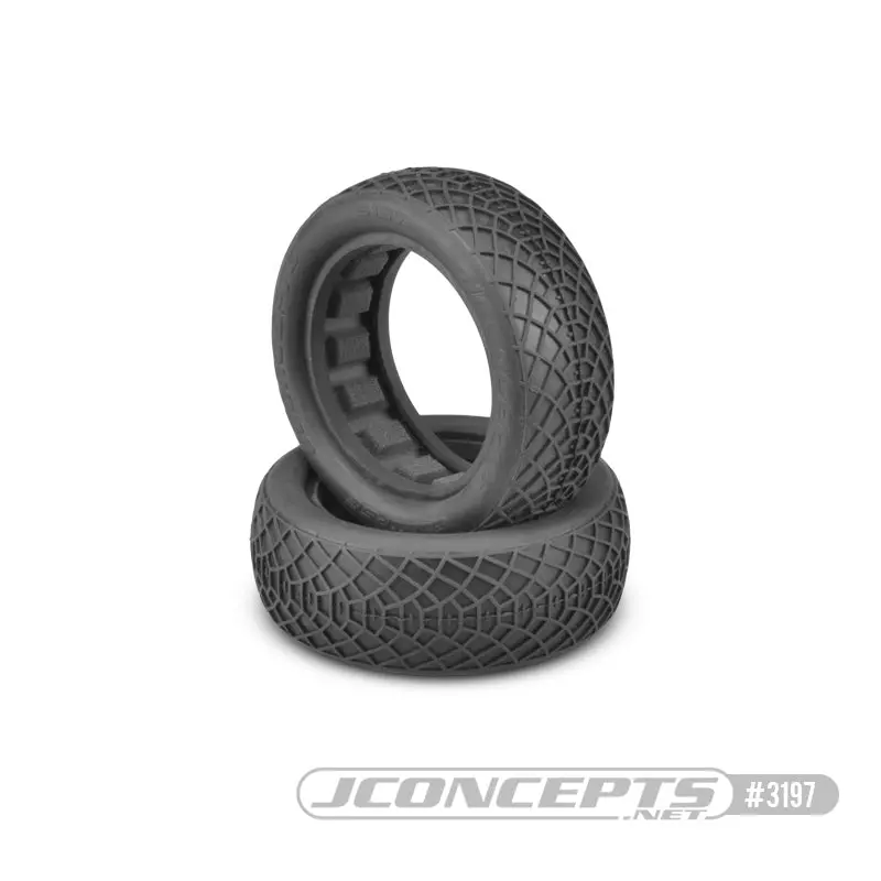 Ellipse 1/10 2Wd Buggy Front Tire, Silver/Indoor (2) 1