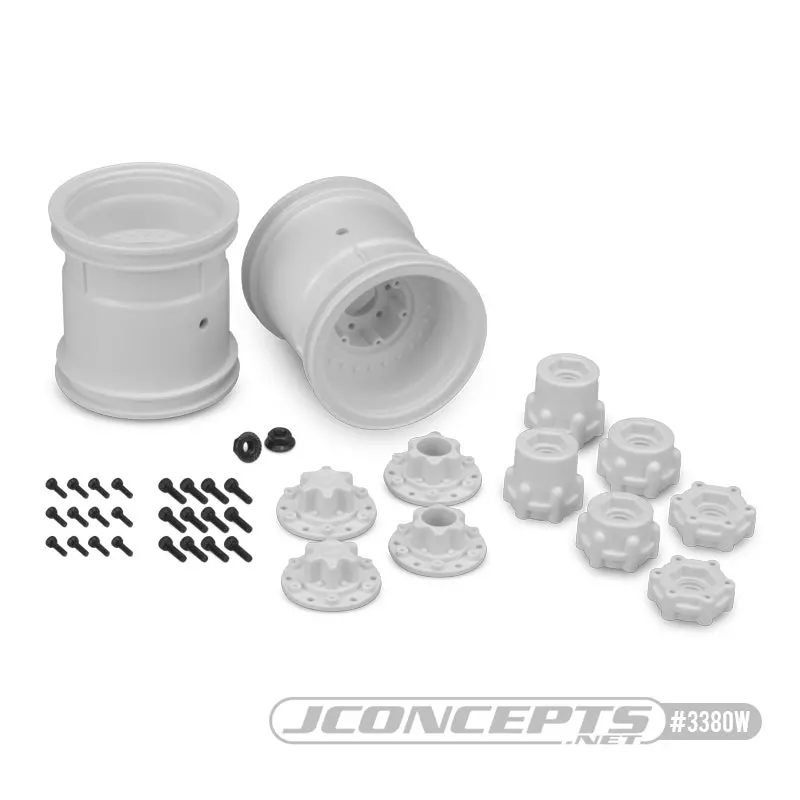Midwest 2.2In Monster Truck Wheel, Silver (2) 1
