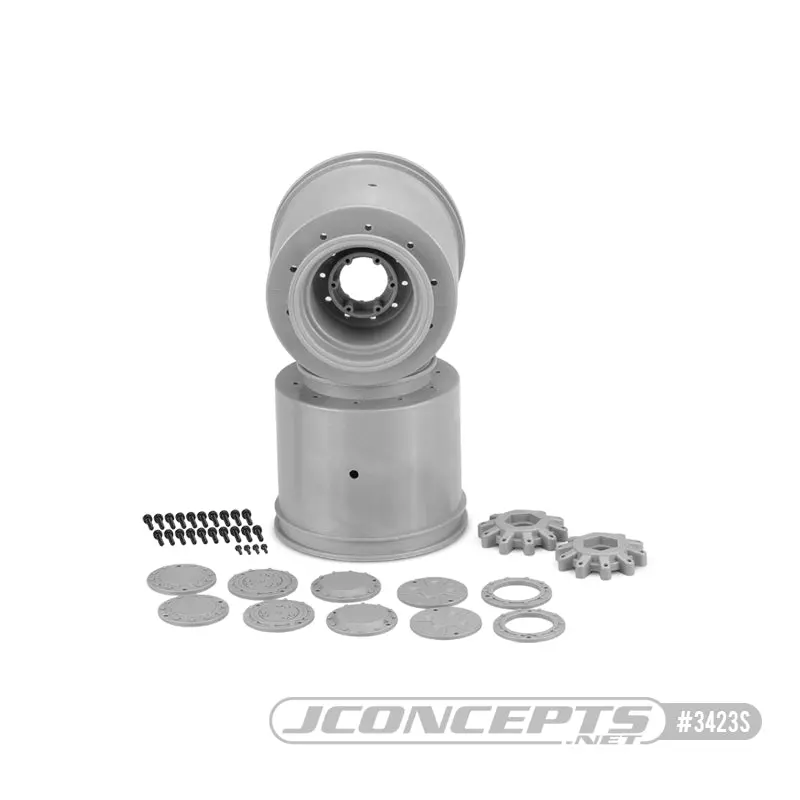 Aggressor 2.6X3.8Mm Erevo / Kraton Mt Wheel, Silver (2) 1