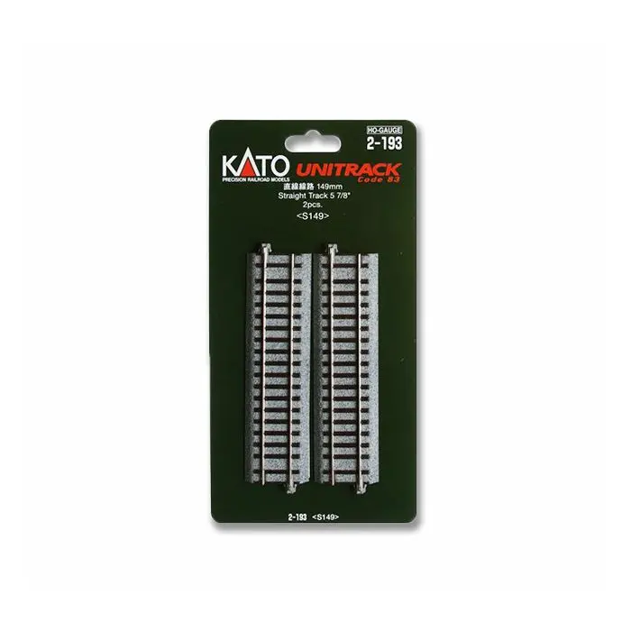 Kato 2-193 149Mm (5 7/8') Straight Track S149 (2 Pcs.) (Ho Scale) 1