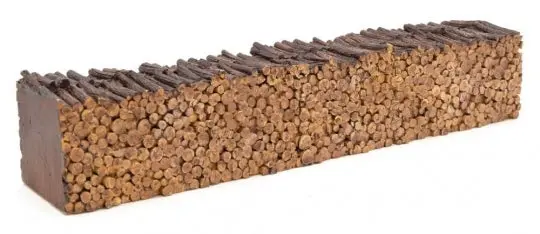 Chooch Enterprises - Cast Resin Freight Car Load - Pulpwood For 48' Inside Length Bulkhead Flatcars - Ho 1