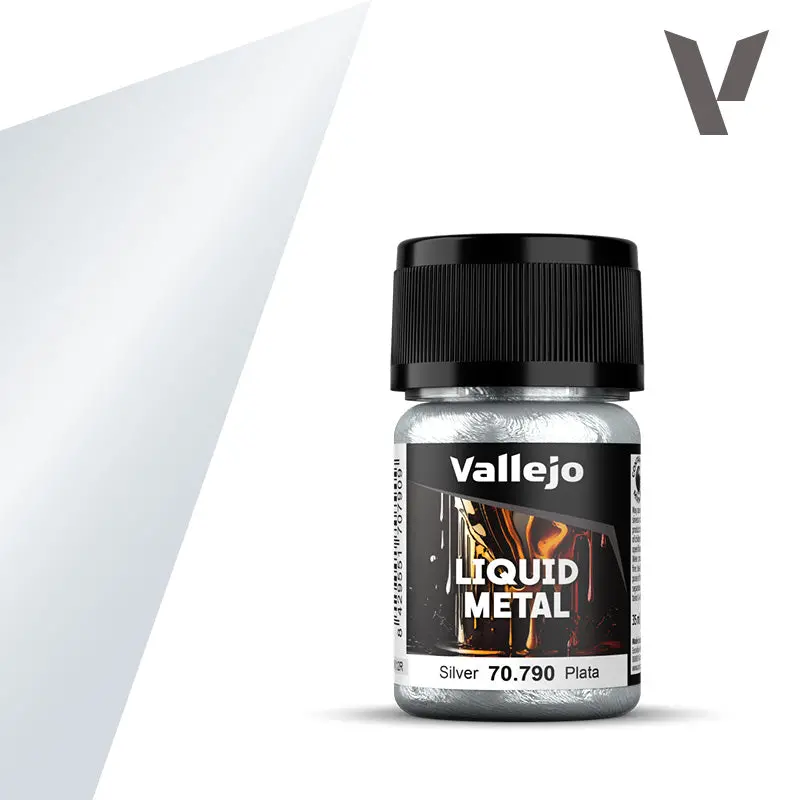 Vallejo Liquid Metal: Silver Alcohol Base 35Ml 1