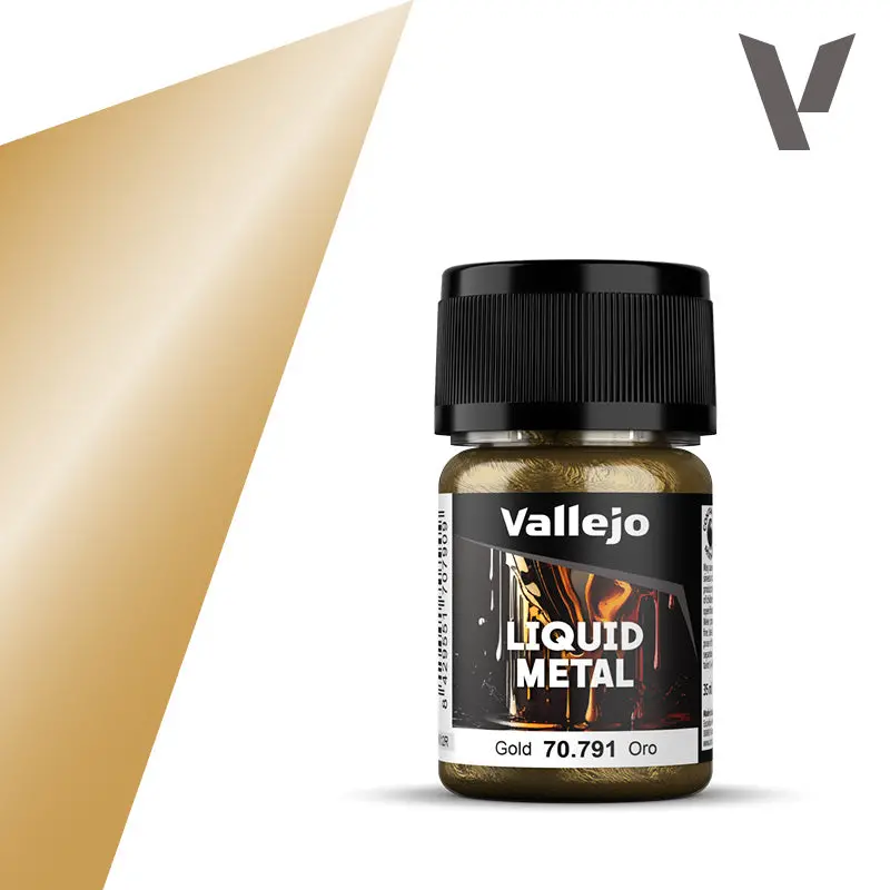 Vallejo Liquid Metal: Gold Alcohol Base 35Ml 1