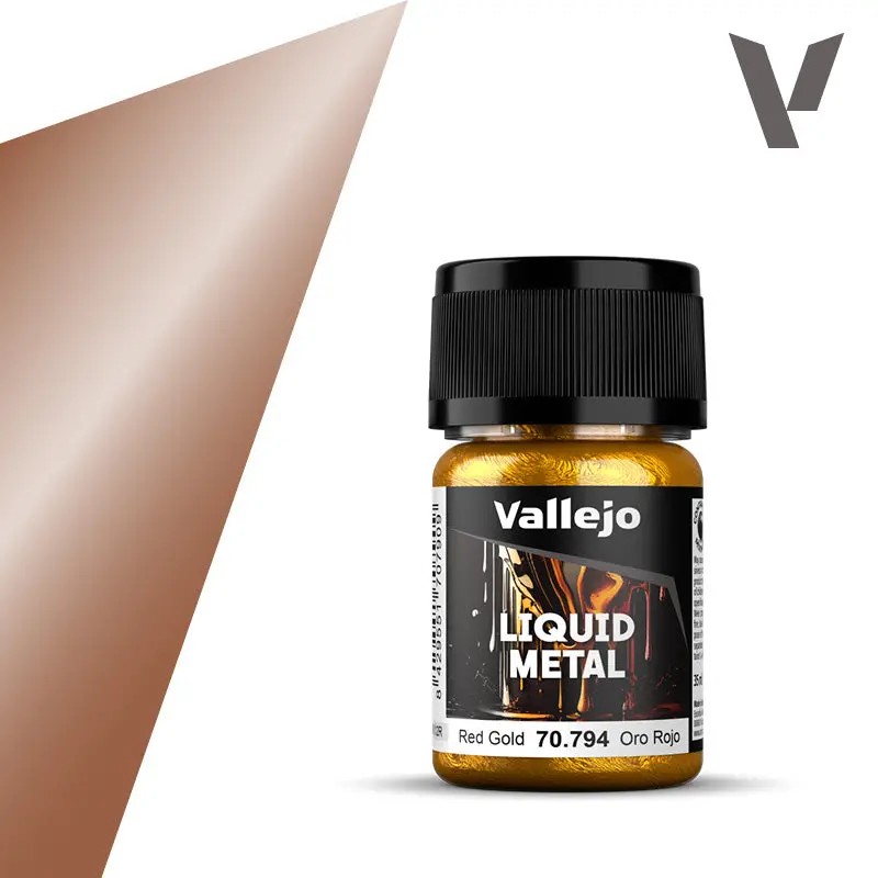 Vallejo Liquid Metal: Red Gold Alcohol Base 35Ml 1