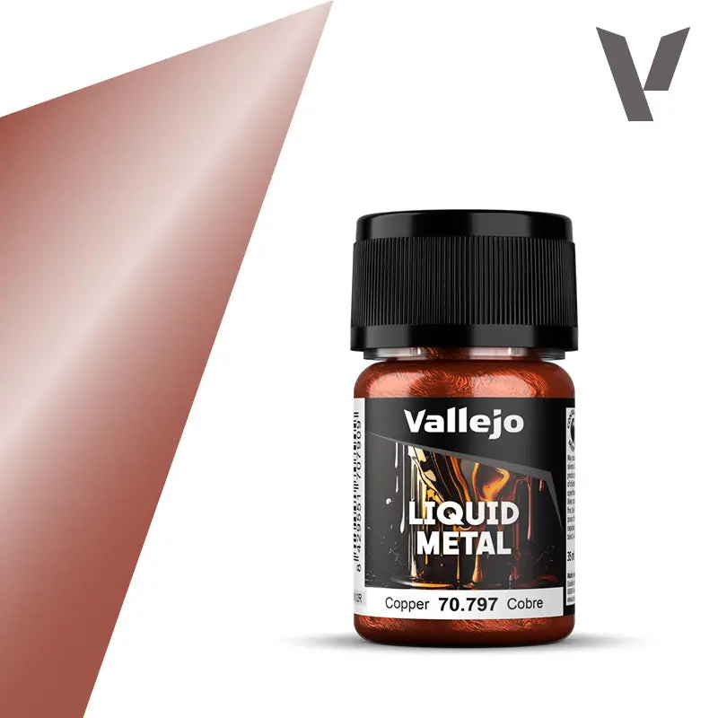 Vallejo Liquid Metal: Copper Alcohol Base 35Ml 1