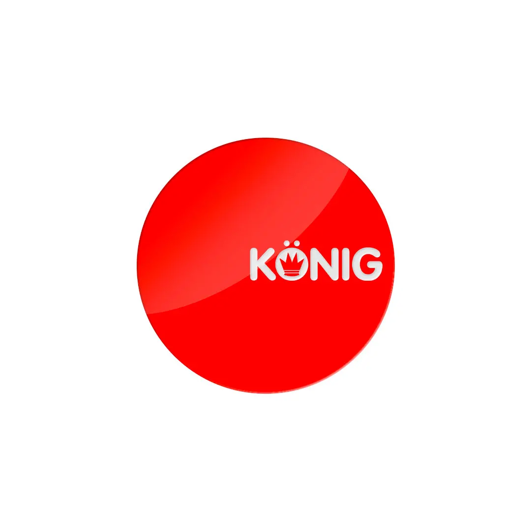 Logoffbr - Konig Flow Formed Center Cap Sticker Red 1
