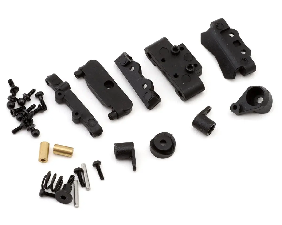 Micro-B Parts: Bulkhead, Pin Mounts, Steering Rack, Servo Saver 1